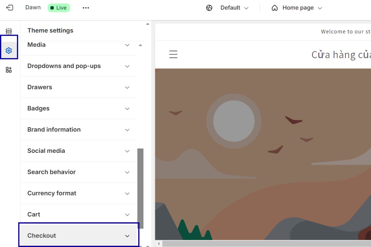 Edit Checkout Page in Shopify